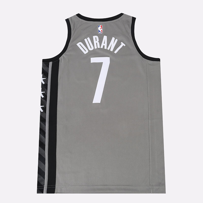 мужская серая майка Jordan Kevin Durant Nets Statement Edition 2020 NBA Jersey CV9469-005 - цена, описание, фото 5